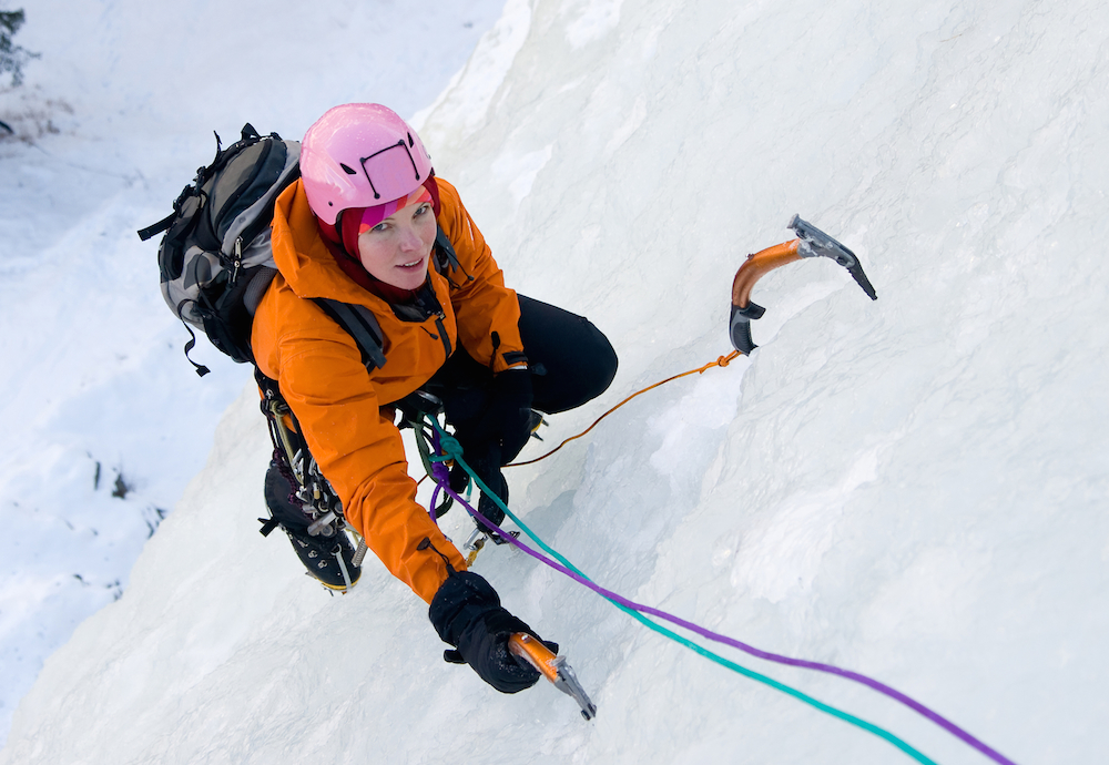 ice climbing in recovery