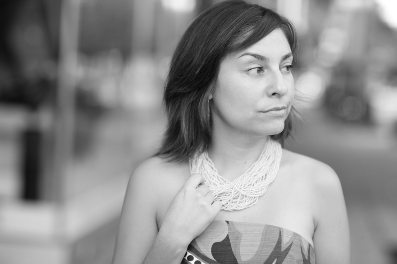 Woman looking to the side, mother with alcohol problem