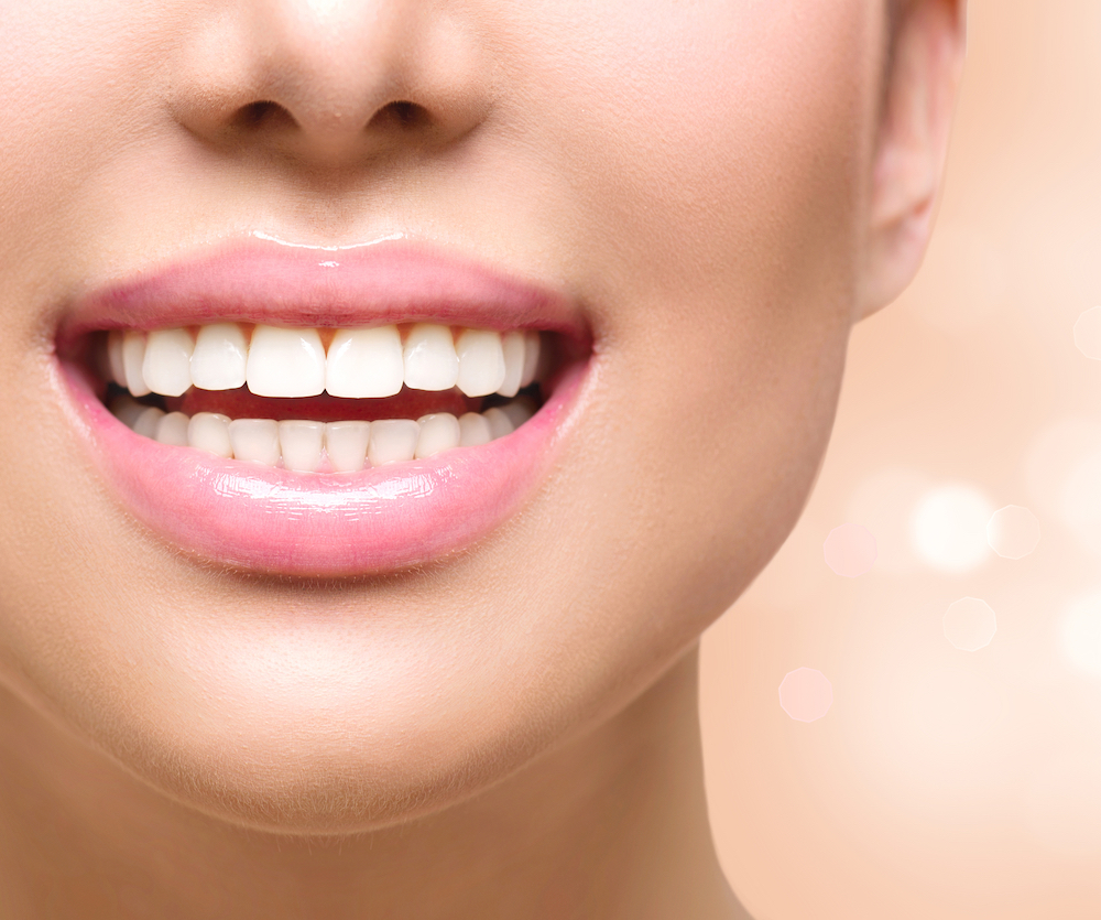 a woman with smiling depression