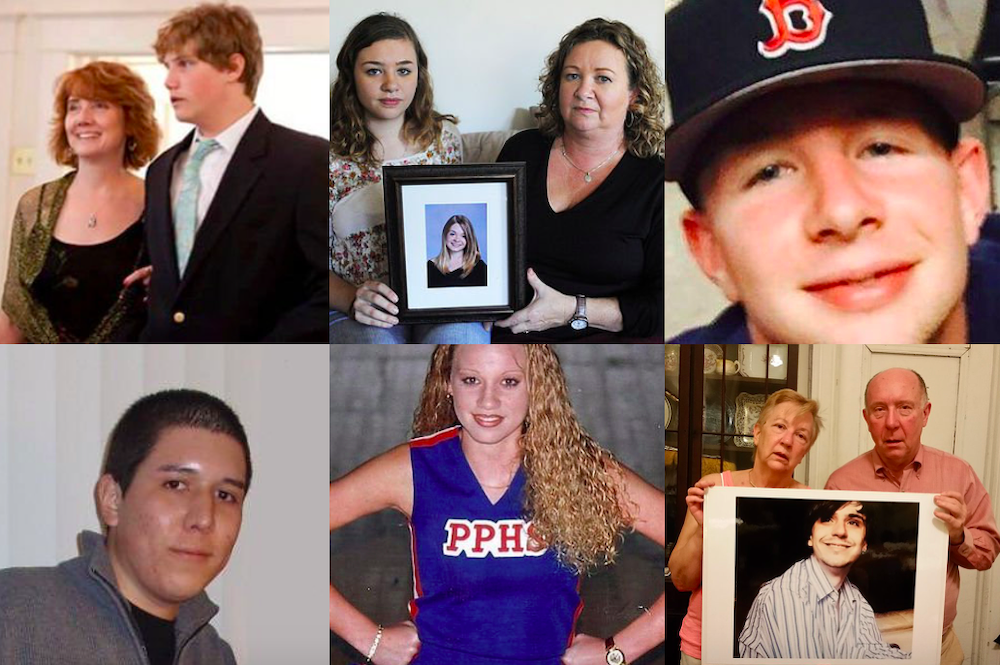 pictures of overdose victims and their loved ones from the "192aDay" campaign