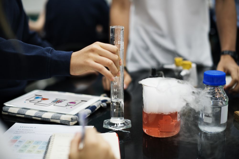 students inside a chemistry lab learning to make ecstasy