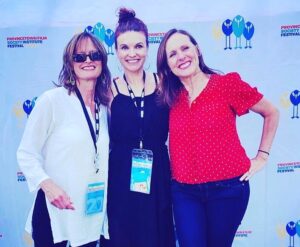 Jackie Monahan with friends.