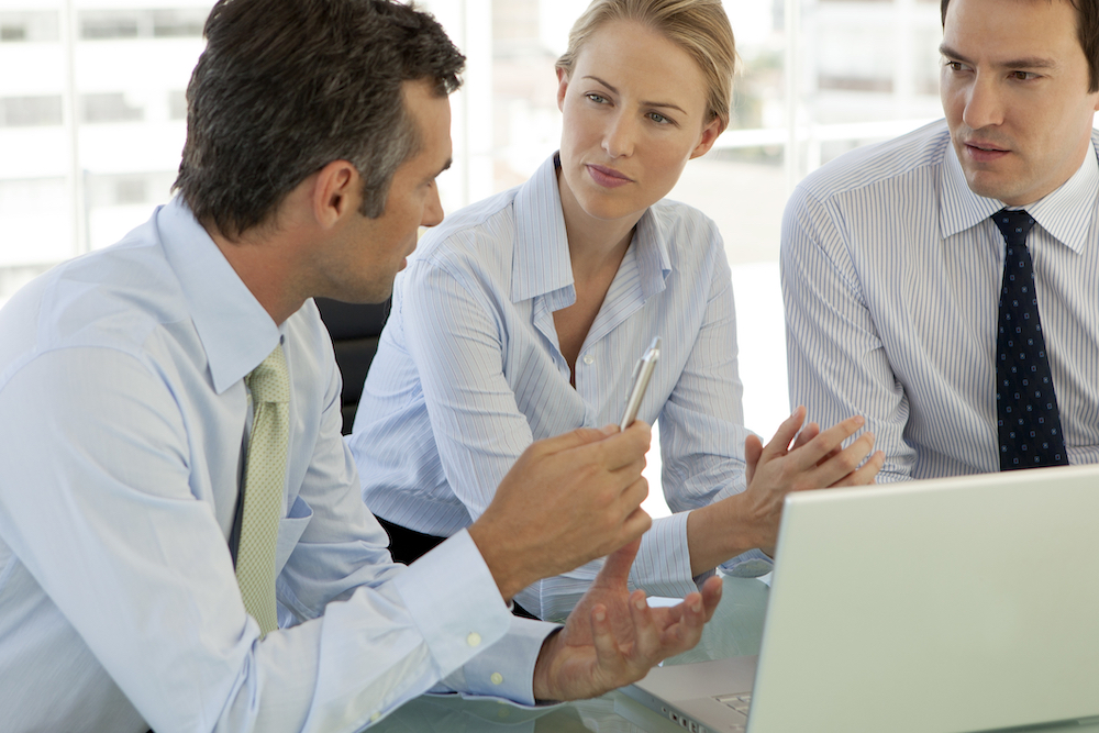 Businesspeople discussing FDA loopholes