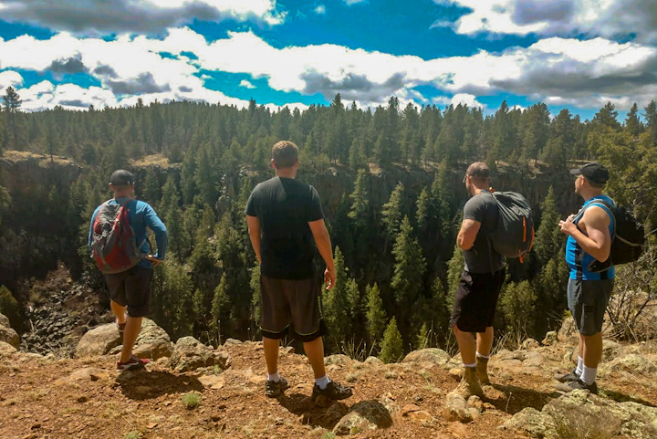 Residents at Came to Pass on a hike