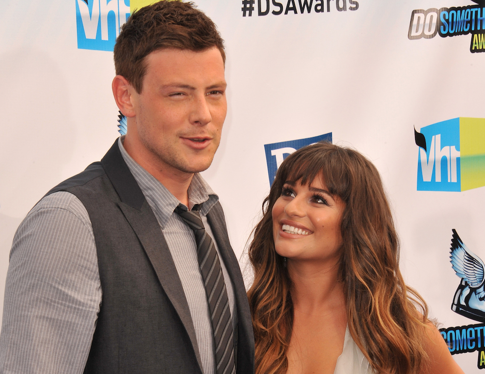 Lea Michele and Cory Monteith in 2012