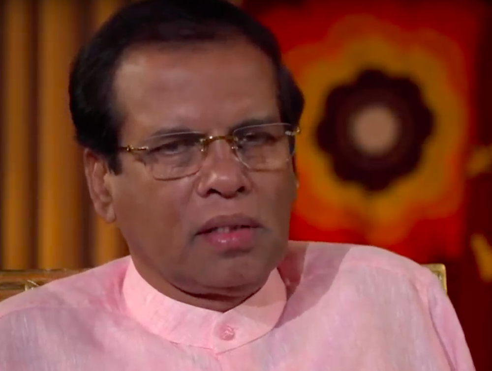 Sri Lankan president Maithripala Sirisena