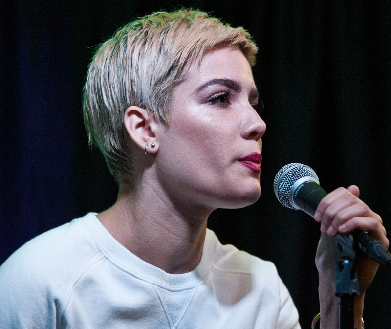 American Singer-Songwriter Halsey Performs at Q102's Performance Theatre in Bala Cynwyd, Pennsylvania, United States.