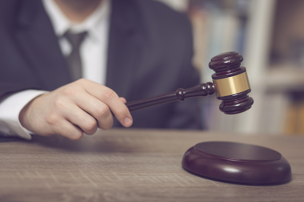 judge issuing verdict