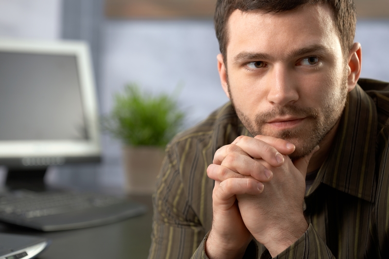 close up of a man determined to beat his addiction to alcohol