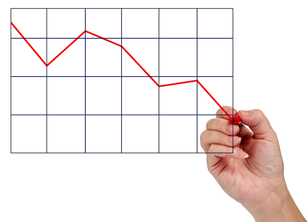 hand drawing the decline in Pennsylvania