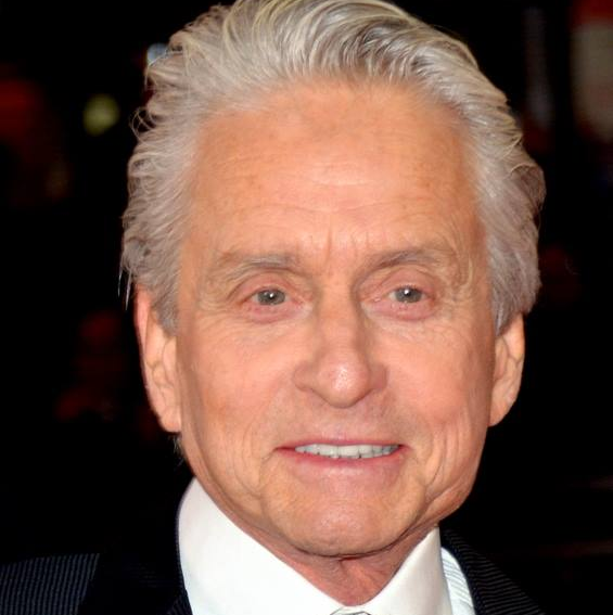 close up of Michael Douglas